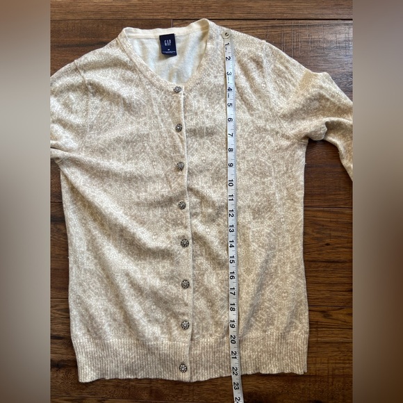 VTG Gap women’s cardigan sweater wool angora blend button rhinestone buttons M - Picture 4 of 5